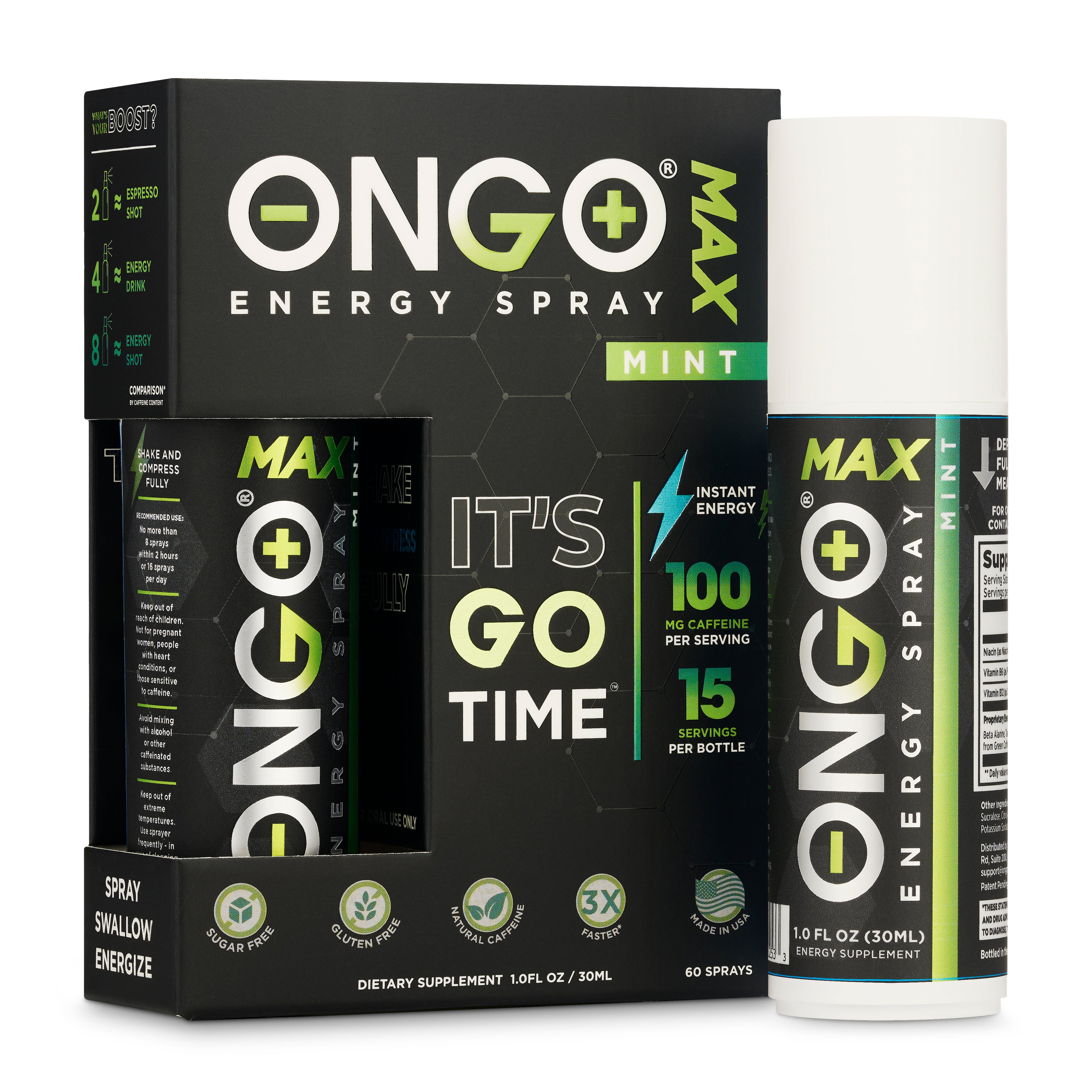 OnGo Energy Spray MAX - Mint flavor