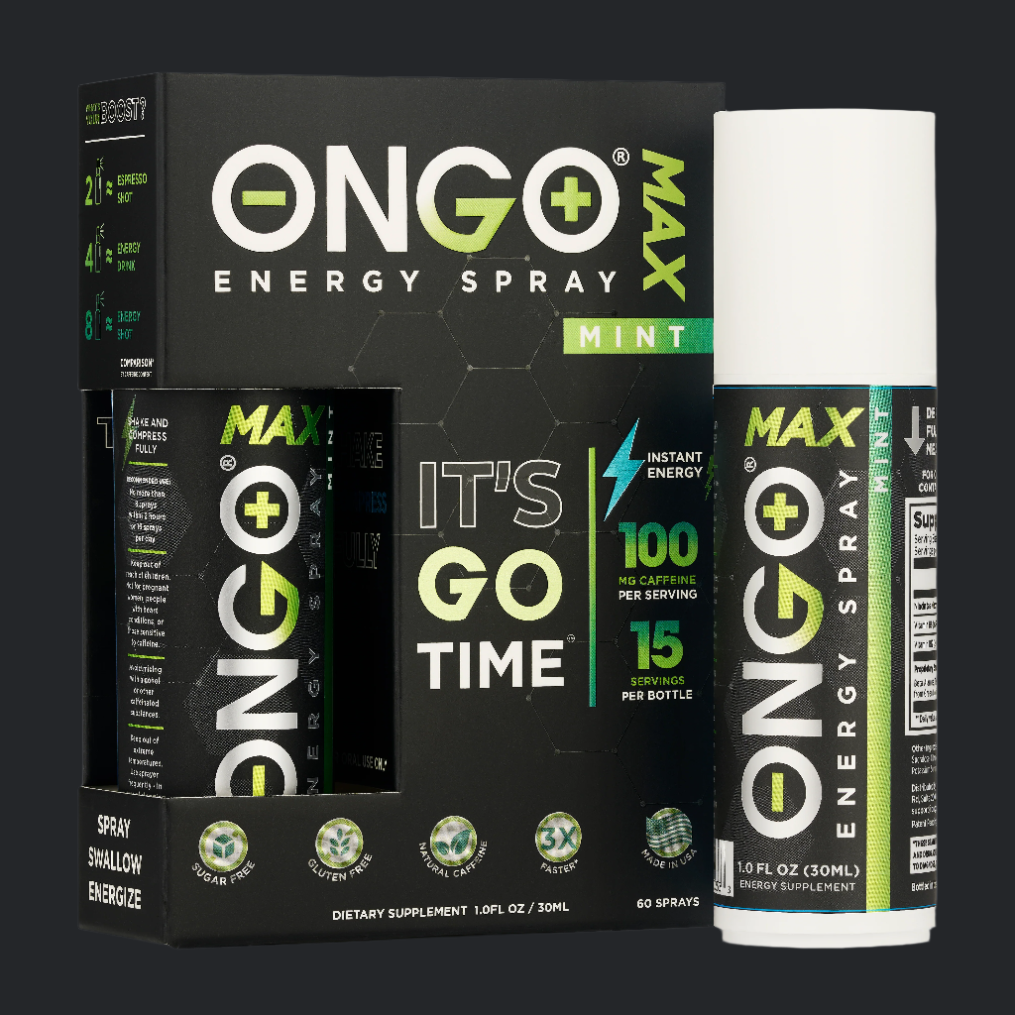 OnGo Energy Spray MAX - Mint flavor