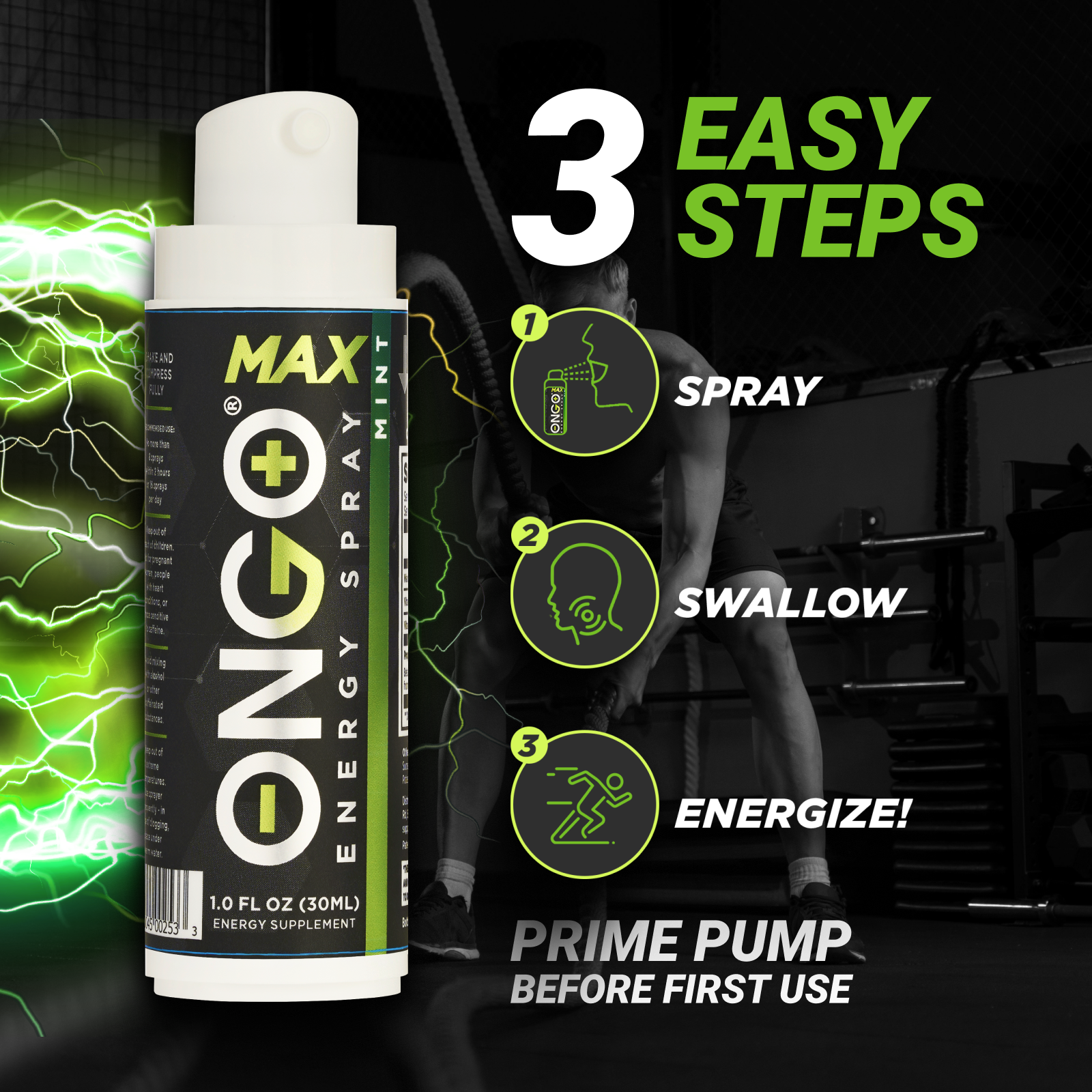 OnGo Energy Spray MAX - Mint flavor