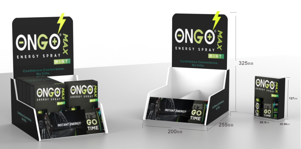 OnGo Max Bolt edition Desktop Display Unit (holds 10 units per box)